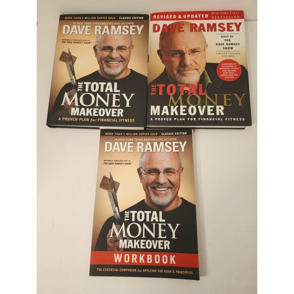 Dave Ramsey The Total Money Makeover Book Lot Of 3 Workbook Pre-Owned Finances - Picture 1 of 11